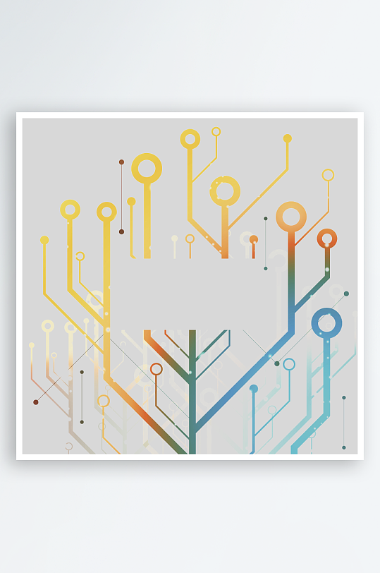 科技电路板线路图科技线条数字芯片图案