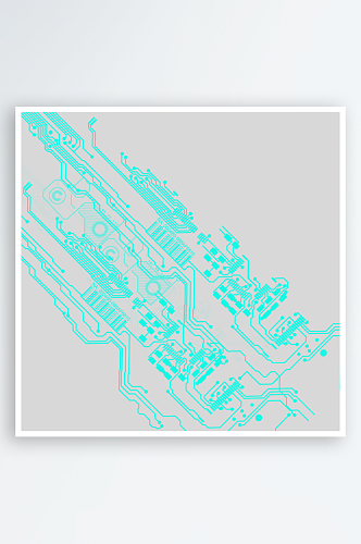 科技电路板线路图科技线条数字芯片图案素材