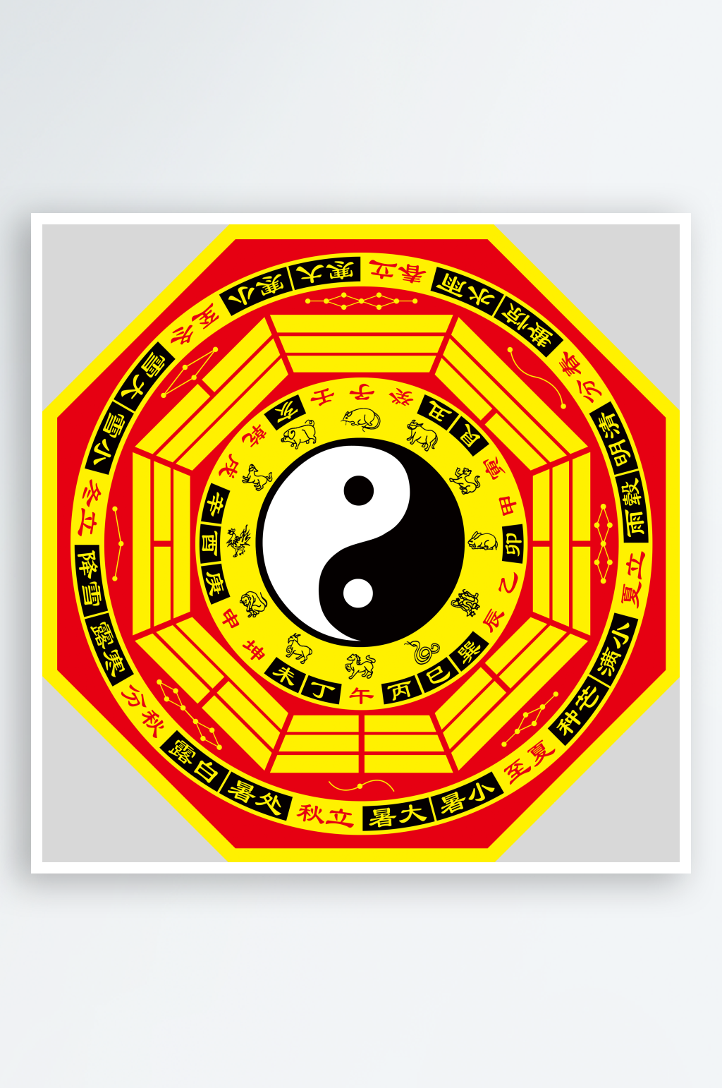太极八卦阵png免抠图片ps素材透明元素素材
