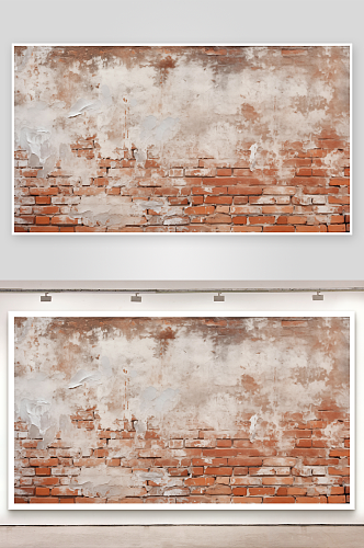老旧破旧复古斑驳红砖墙面砖墙纹理壁纸素材