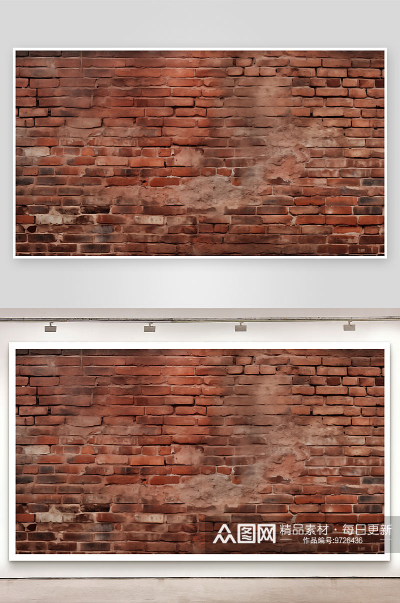 老旧破旧复古斑驳红砖墙面砖墙壁纸素材素材