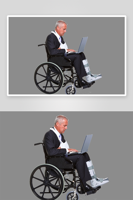 轮椅残疾人手动电动轮椅图片png格式-众图网