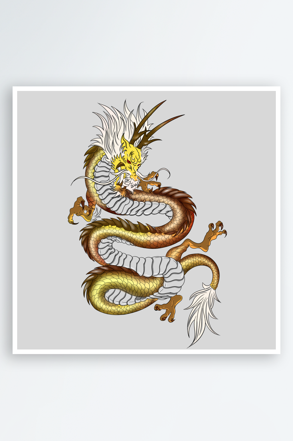 传统神兽青龙白虎凤凰麒麟PNG免抠图素材