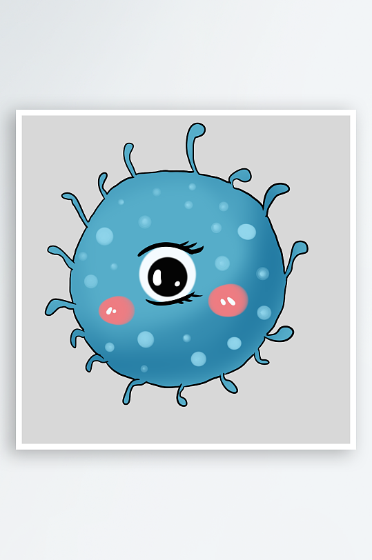 生物医学卡通流行病毒细菌细胞基因医疗