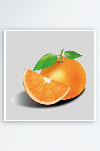 橙子橘子广告PNG透明背景PS免抠素材