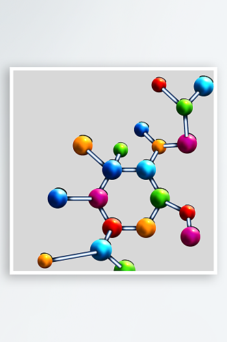 卡通生物基因DNA化妆品医疗化学分子素材