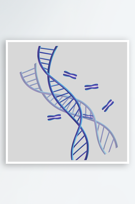卡通生物基因DNA化妆品医疗化学分子