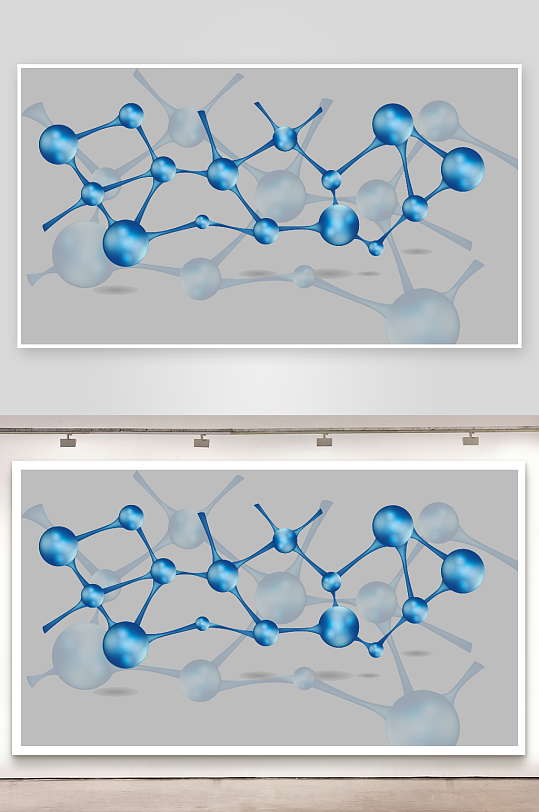 卡通生物基因DNA化妆品医疗化学分子素材