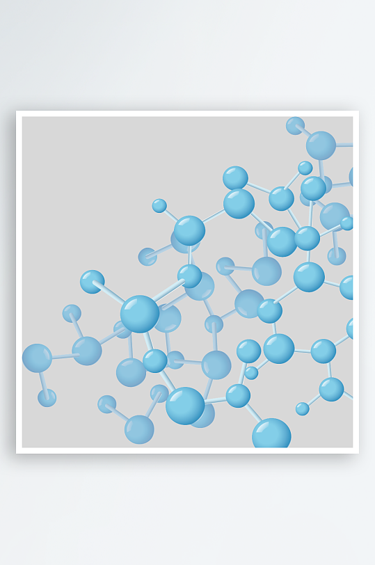 卡通生物基因DNA化妆品医疗化学分子素材