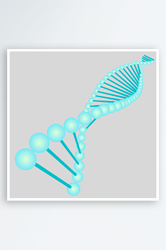 卡通生物基因DNA化妆品医疗化学分子