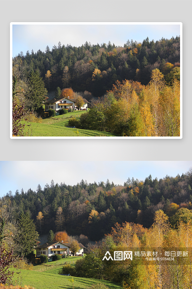 欧洲乡村旅游自然风景农村封面欧洲乡村图片素材
