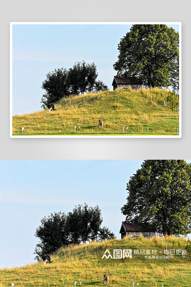 欧洲乡村旅游自然风景农村封面欧洲乡村素材