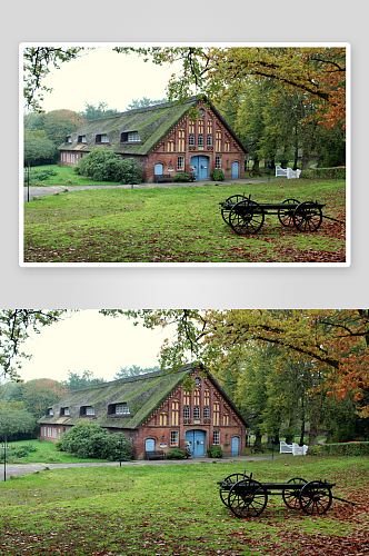 欧洲乡村旅游自然风景农村封面欧洲乡村