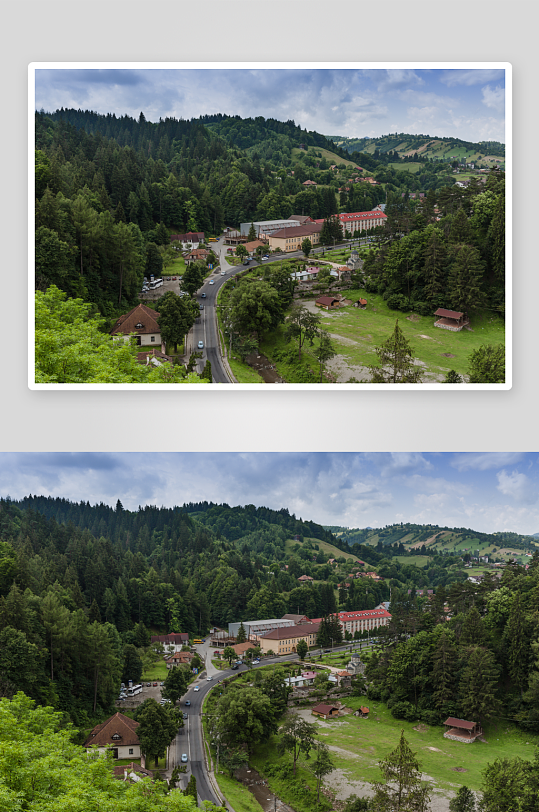 欧洲乡村旅游自然风景农村封面欧洲乡村