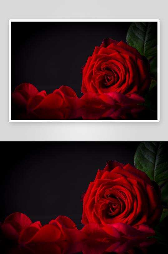 高清图片美丽红玫瑰鲜红娇艳花朵花瓣素材