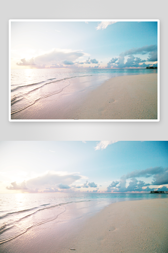 高清海景海滩沙滩海边大海蓝色海洋壁纸素材