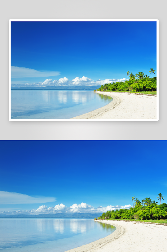 高清海景海滩沙滩海边大海蓝色海洋壁纸素材