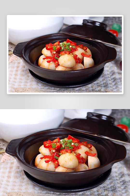 钵仔菜剁椒小芋头图片设计素材