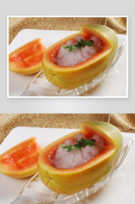 木瓜炖雪蛤高清图片设计素材