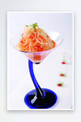 金银海蜇丝餐饮高清图片素材