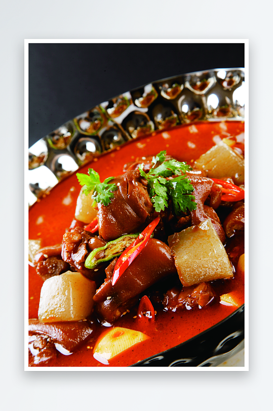 荆沙酱香猪蹄餐饮高清图片素材