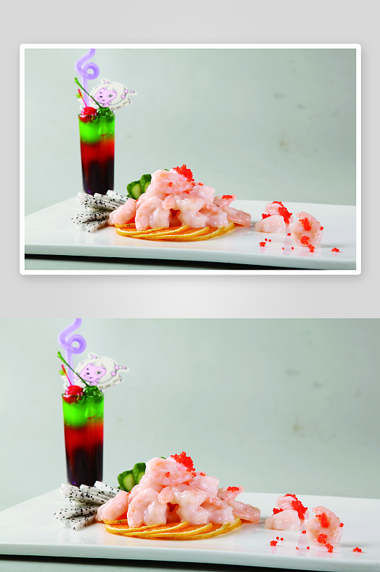 沙拉玉虾仁餐饮高清图片素材