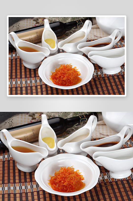 燕鲍翅红枣汁捞血燕大餐饮菜谱菜品高清图片