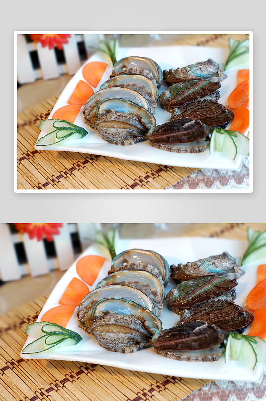 海鲜鲍鱼鲜椒餐饮菜谱菜品高清图片素材