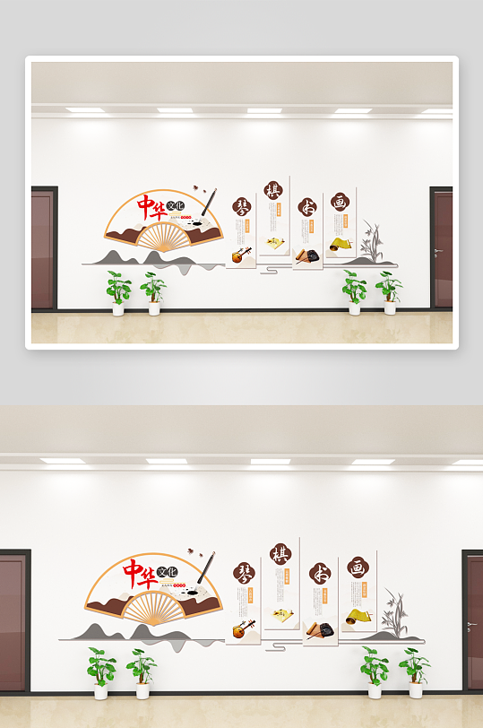 学校校园文化墙设计广告-众图网