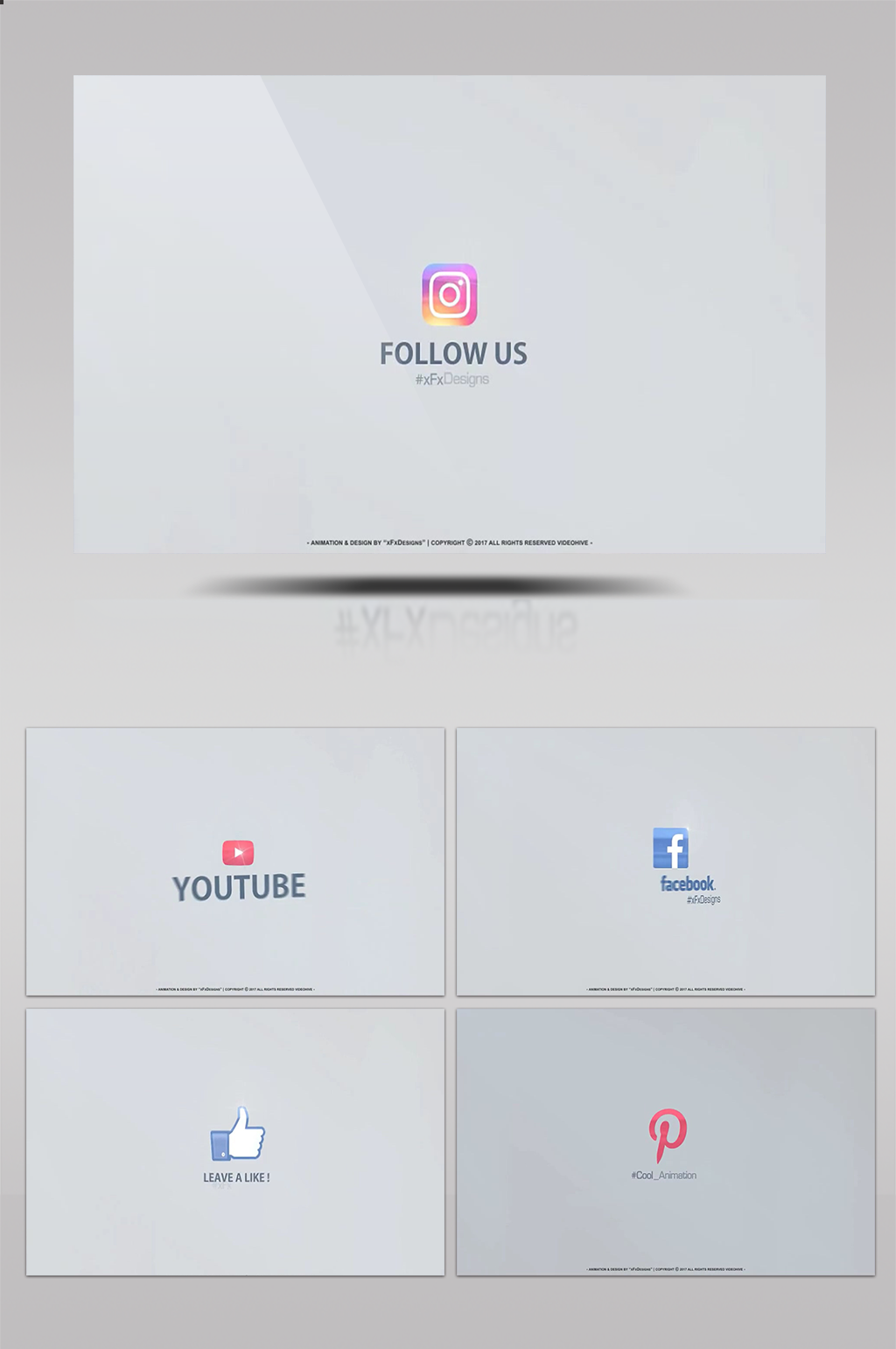 9组简单商务科技企业logo演绎模板素材