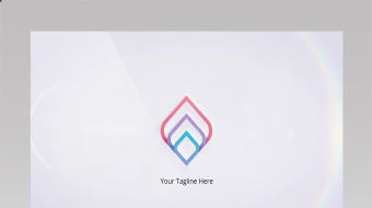 烟雾缭绕环境中展示明亮logo演绎模板-众图网