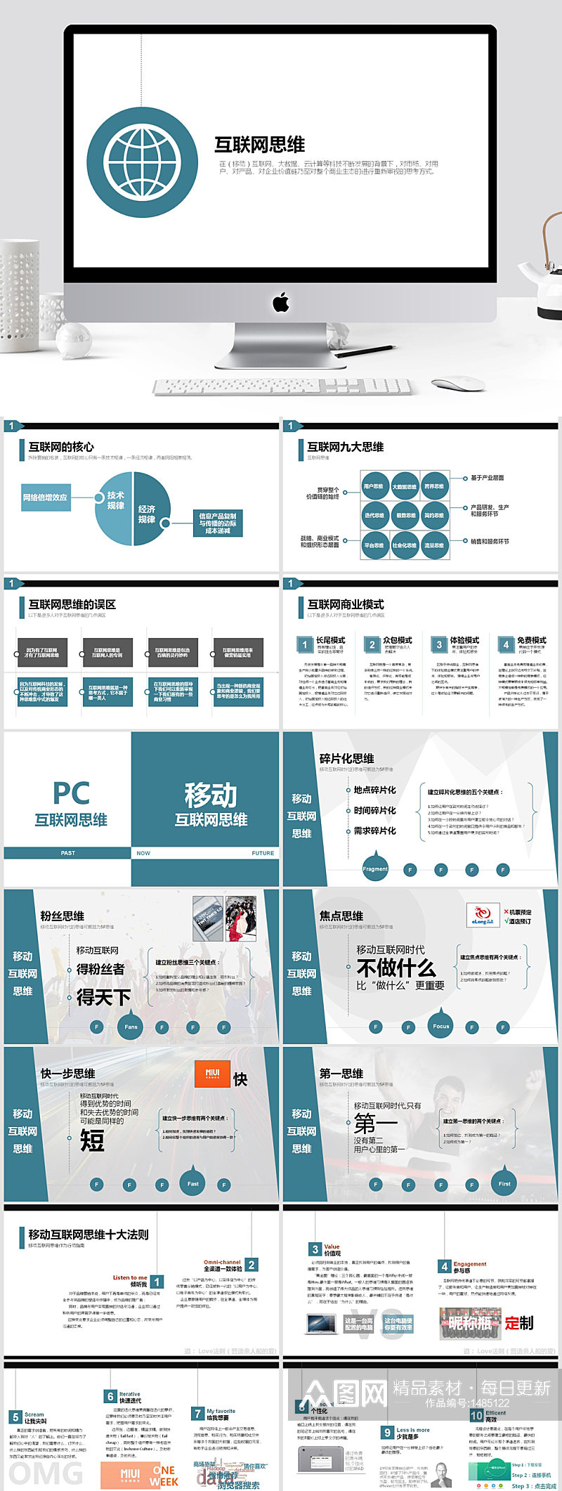 什么是互联网思维PPT解读素材