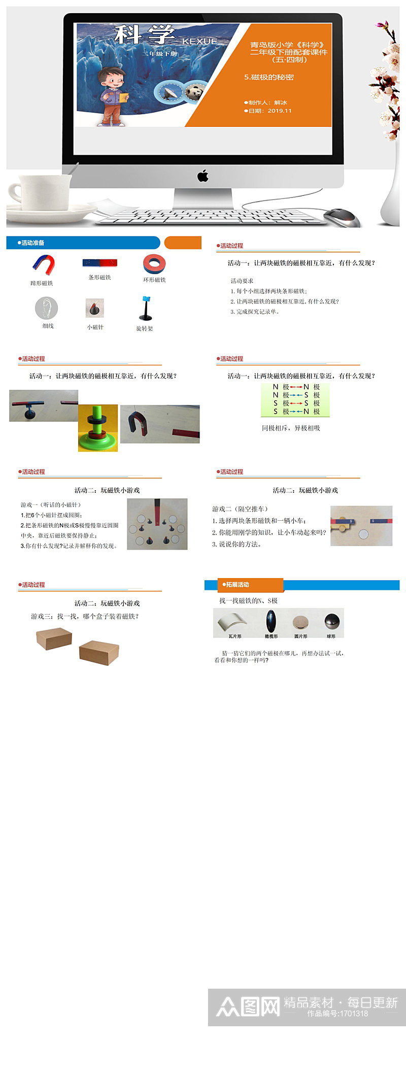 磁极的秘密教学ppt课件素材