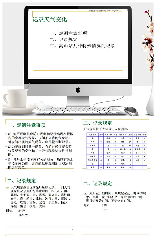 记录天气变化ppt课件