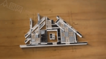 5组建筑物一样的创意logo标志演绎模板-众图网