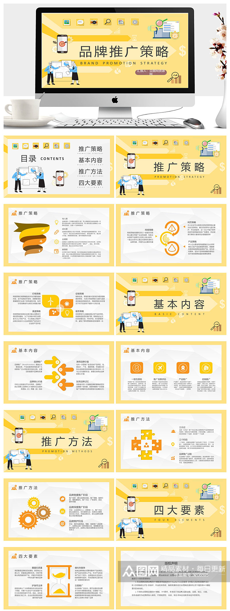 企业营销部门推广策略分析总结PPT素材