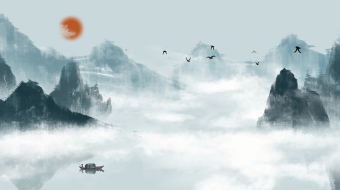 古风中国风淡雅背景视频简约大气AE模板-众图网