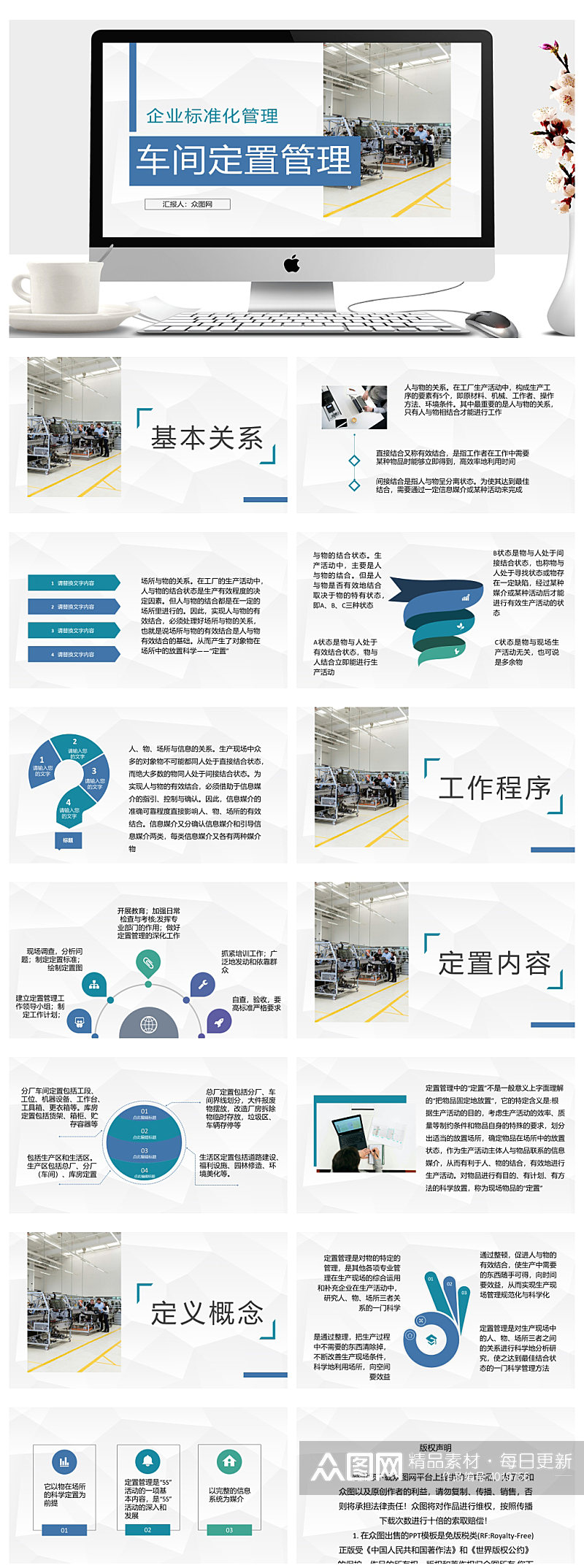 车间定置管理情况总结汇报PPT素材