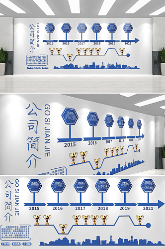 企业发展历程文化墙