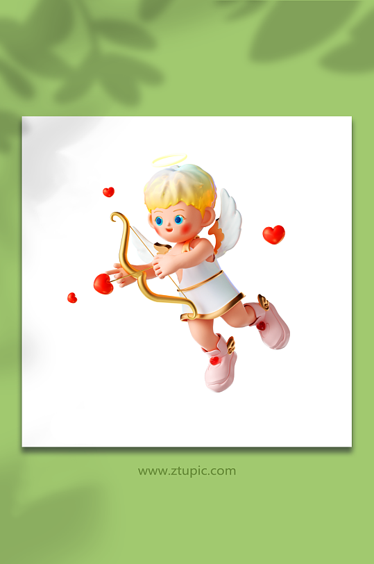 丘比特射箭卡通图片-众图网