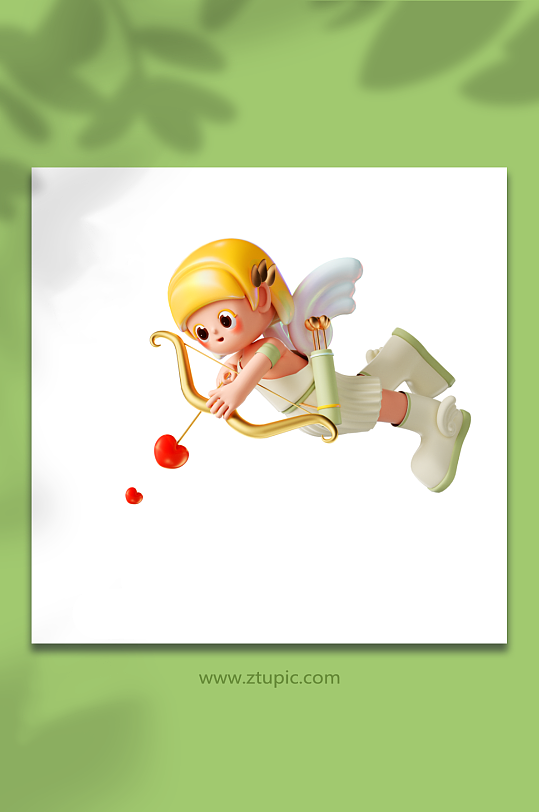 丘比特卡通立体感形象-众图网