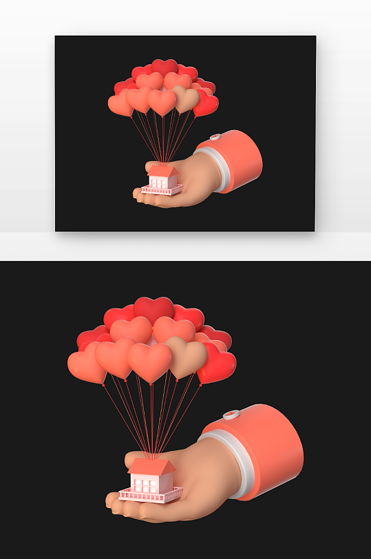 情人节爱之家图片-众图网