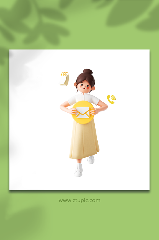 企业线上办公人物形象-众图网