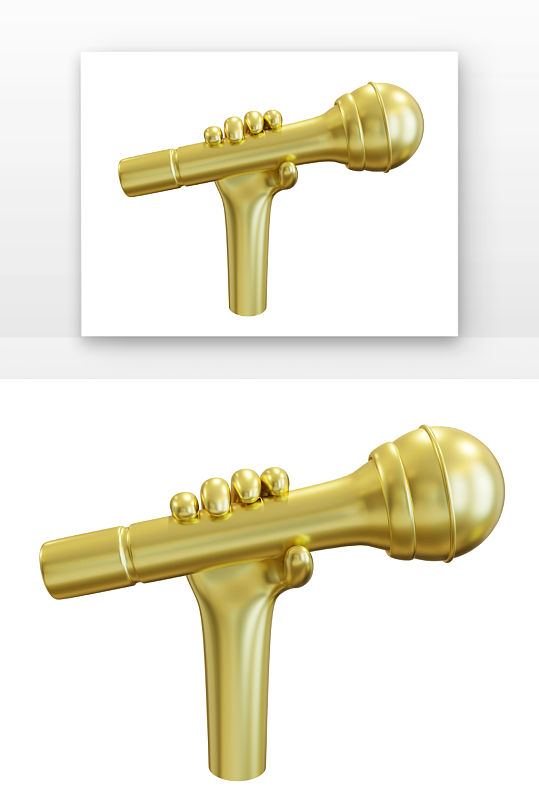 演讲手和麦克风话筒手拿金色话筒-众图网