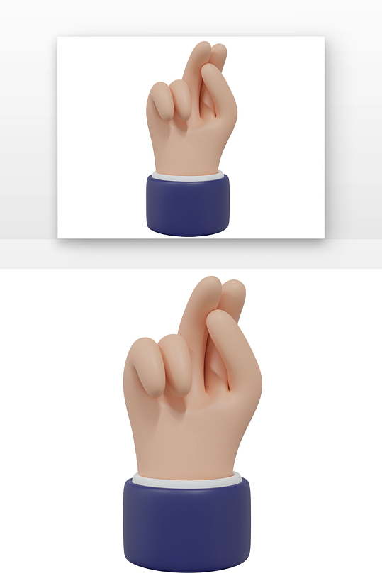 立体倒计时手势手势设计-众图网