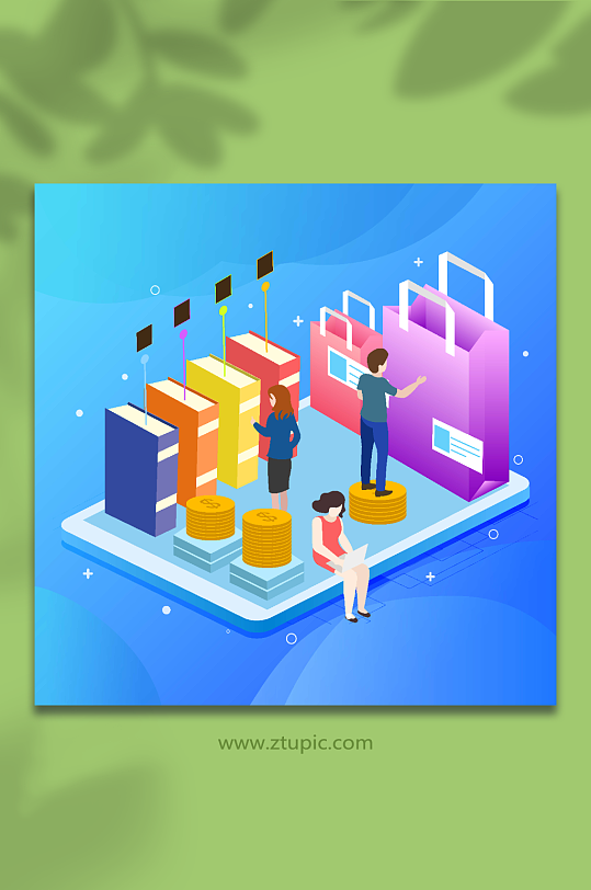 原创创意购物金融-众图网