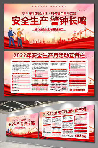 2022年安全生产月宣传展板