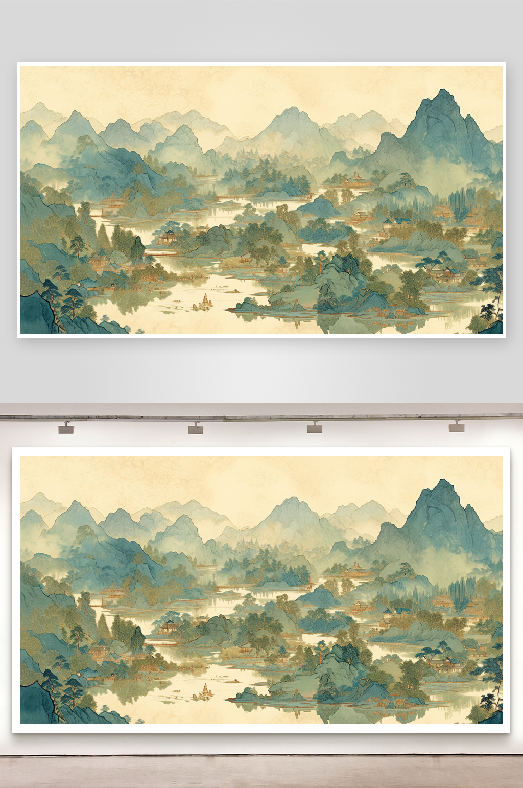 复古风工笔画设计素材