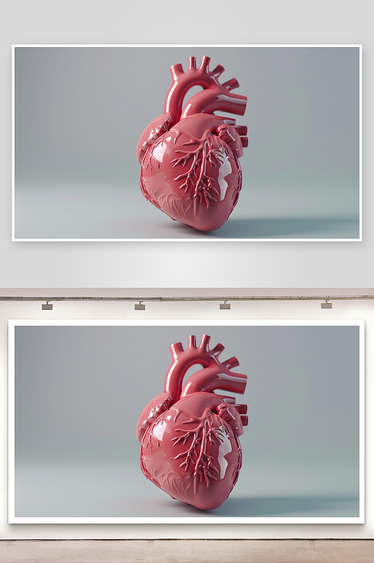 心脏建模3D真实的照片