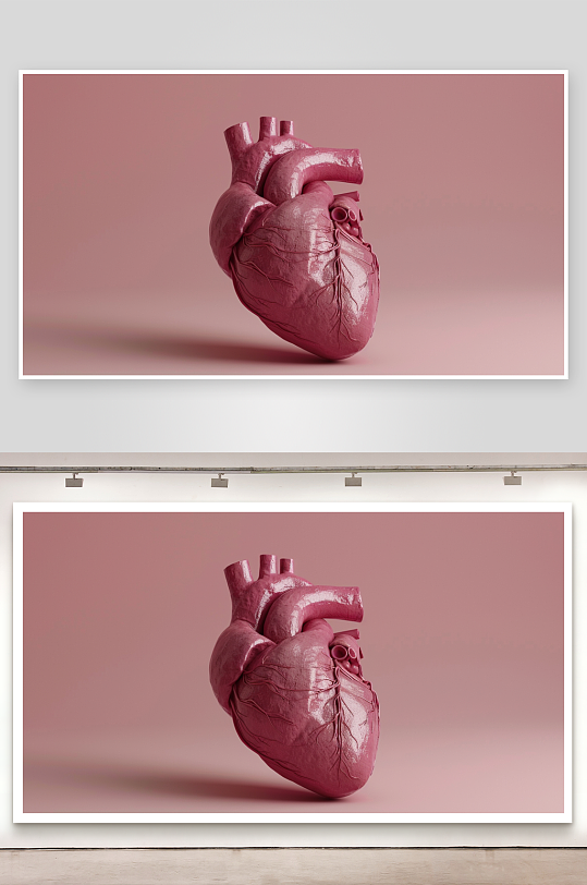 心脏建模3D真实的照片